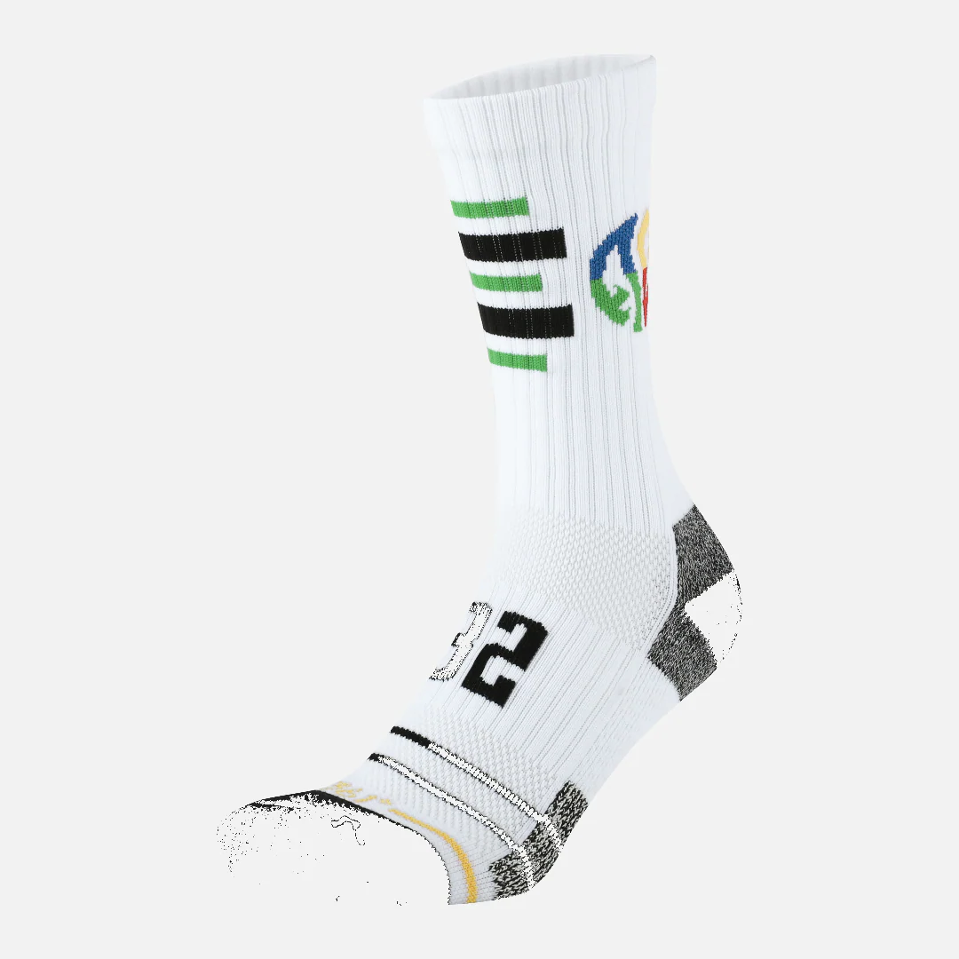 Aaron Gordon High Sock : White/Green - Image 3