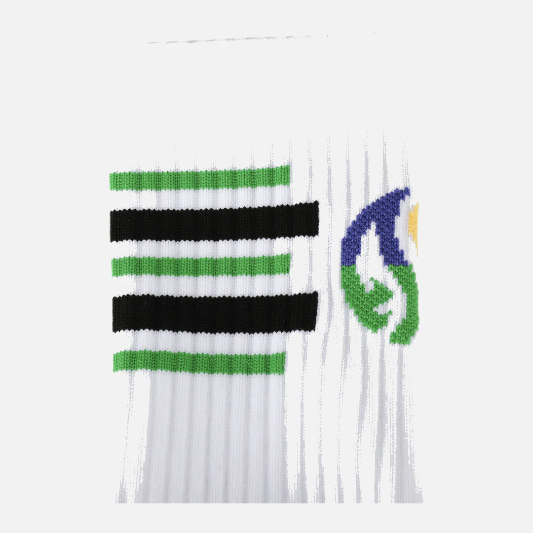 Aaron Gordon High Sock : White/Green - Image 5