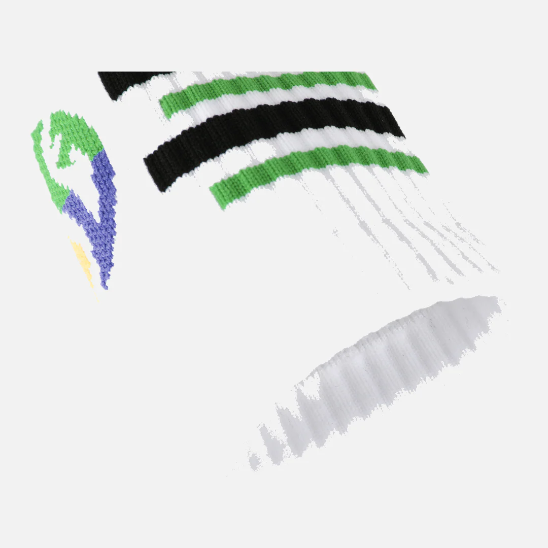 Aaron Gordon High Sock : White/Green - Image 6