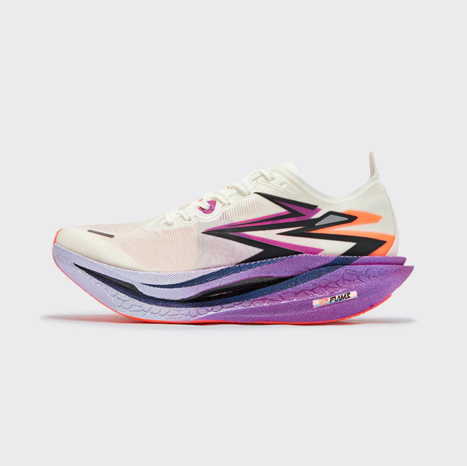 MEN'S FLAME 4: Egret / Neon Purplevine